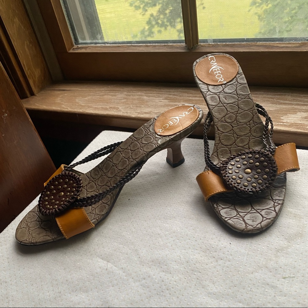 Snakeskin Pattern Heels